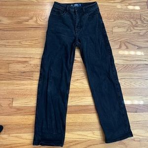 Black Hollister ultra high-rise dad jean vintage stretch